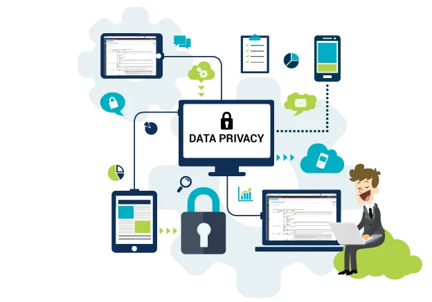 Data privacy management illustration