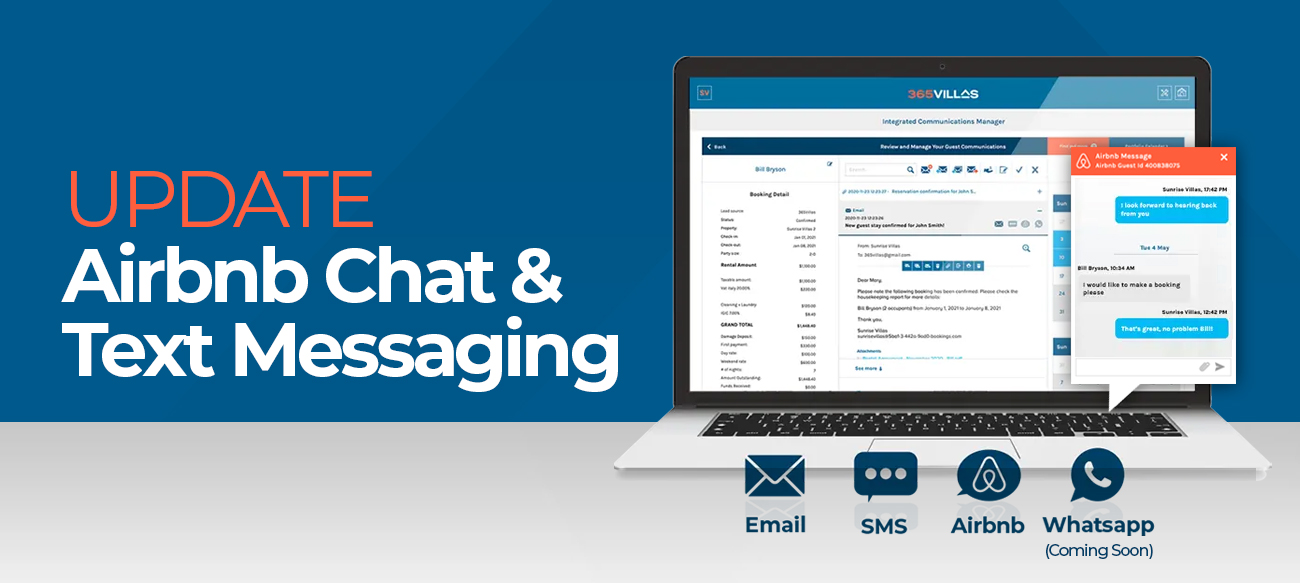 Chat de Airbnb, mensajería SMS y mejoras de mensajes automatizados