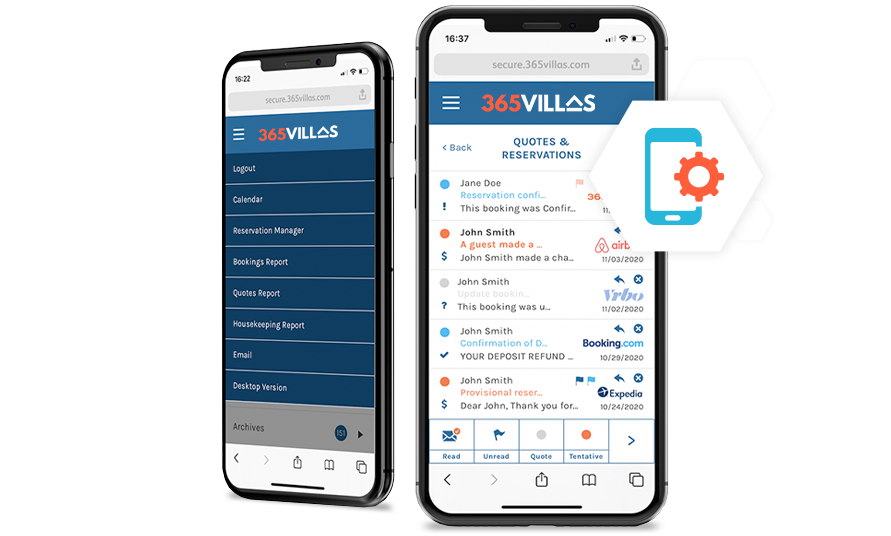 365Villas-Software-Email2020 365 Villas Software Mobile PMS Feature