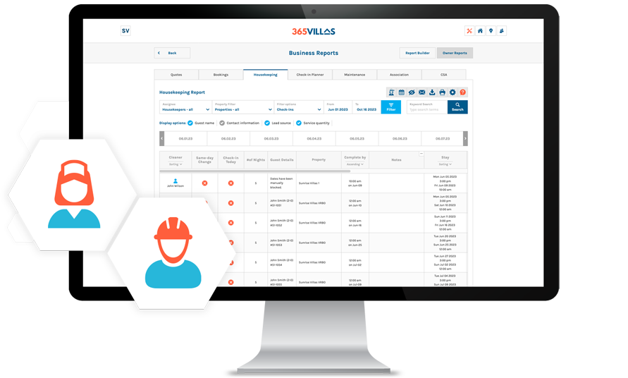 365Villas-Software-Email2020 365 Villas Software Business Reports Feature