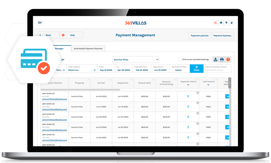 365Villas-Software-Email2020 365Villas Payment Manager Feature