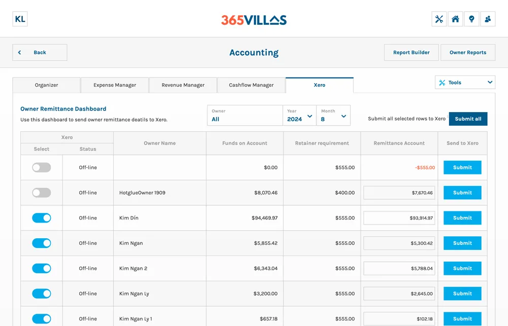 payout dashboard