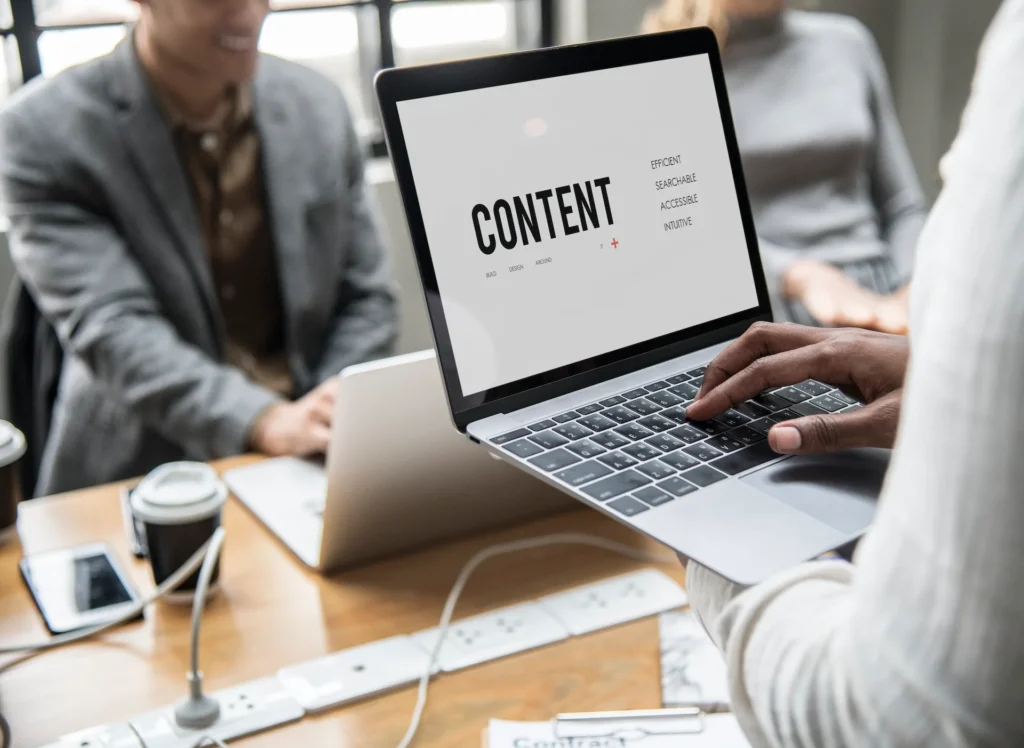 website content creation